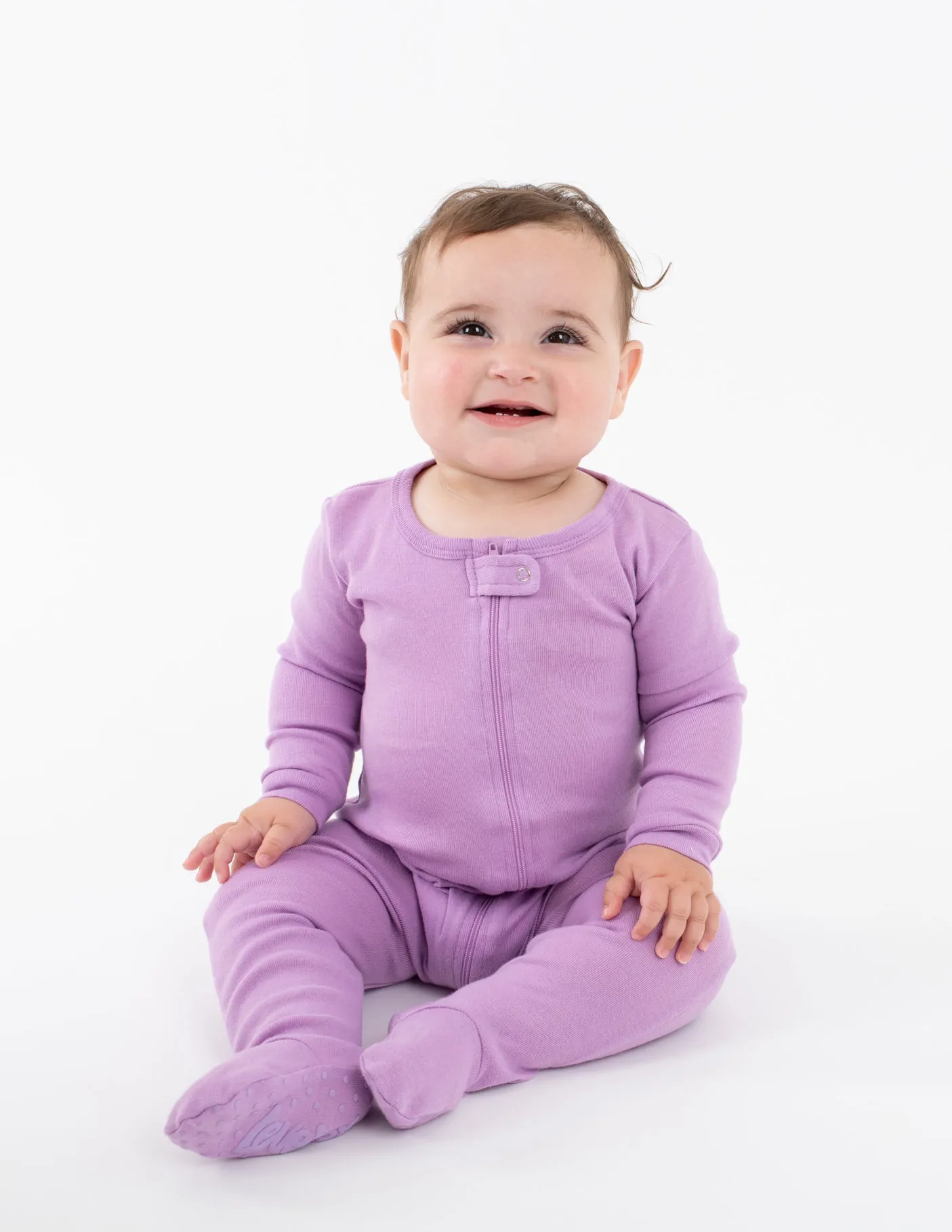 Solid Color Classic Footed Pajamas