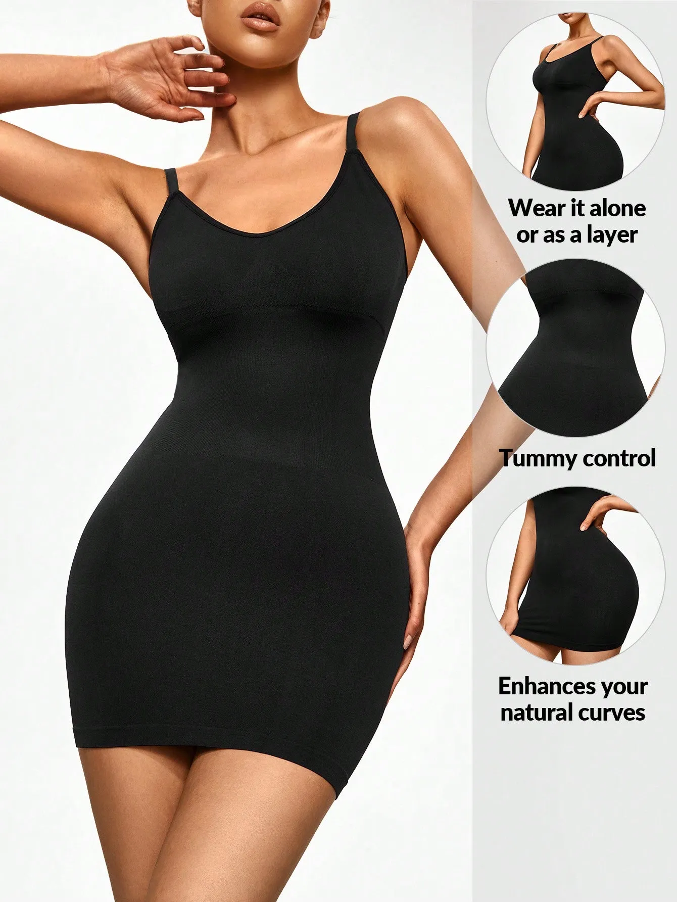 Solid Shapewear Slips