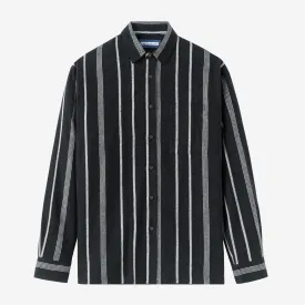 Summer Classic Long Sleeve Shirt - Black Triple Stripes