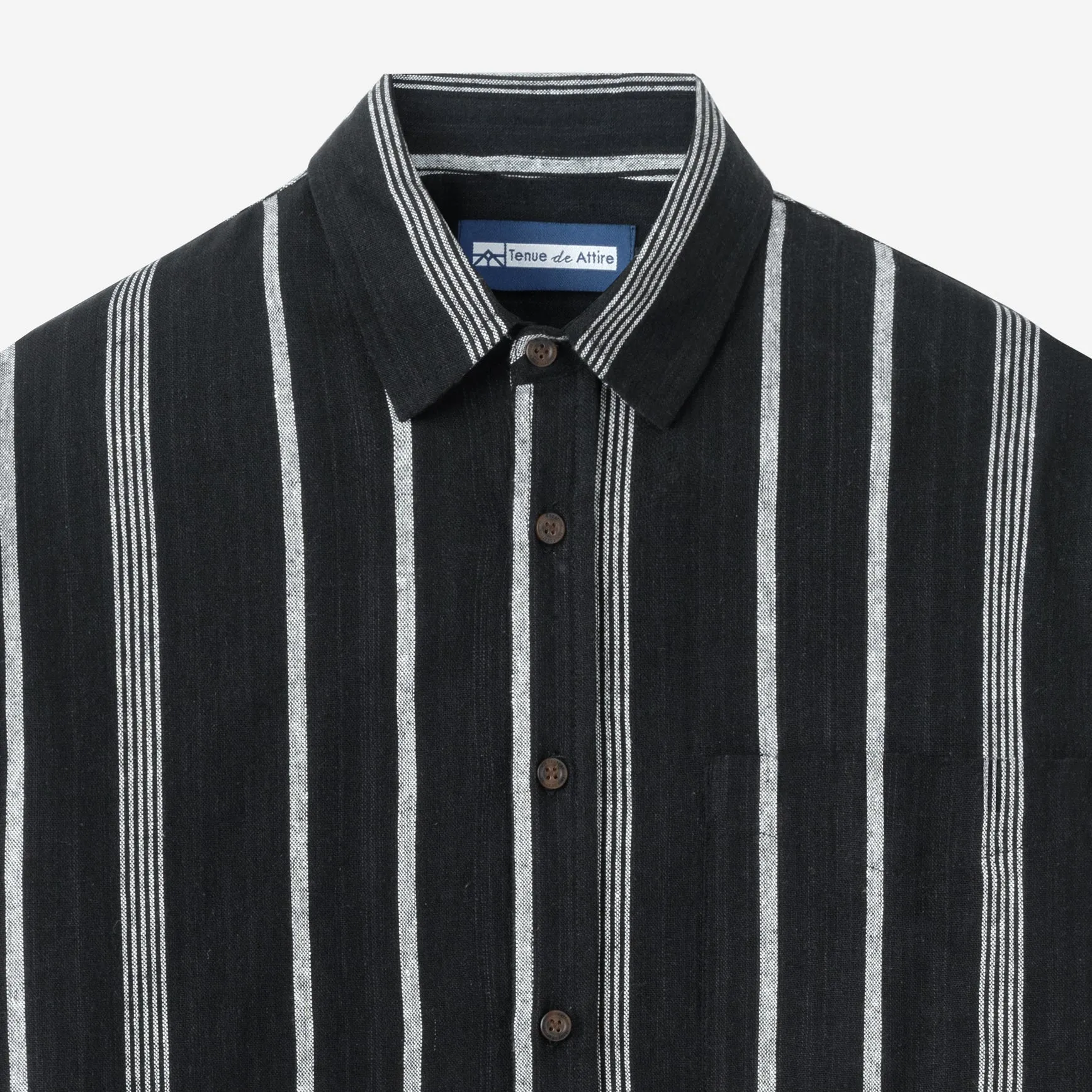 Summer Classic Long Sleeve Shirt - Black Triple Stripes