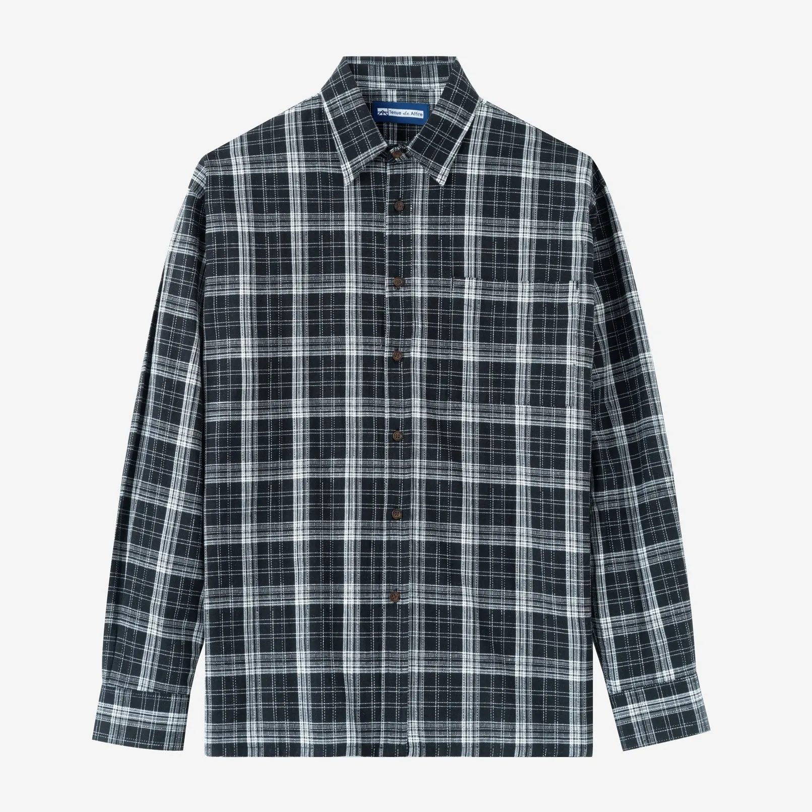 Summer Classic Long Sleeve Shirt - Black White
