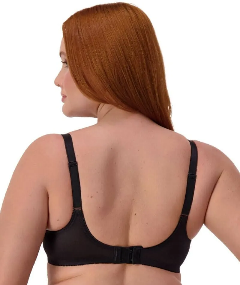 Triumph Embroidered Minimizer Bra - Black