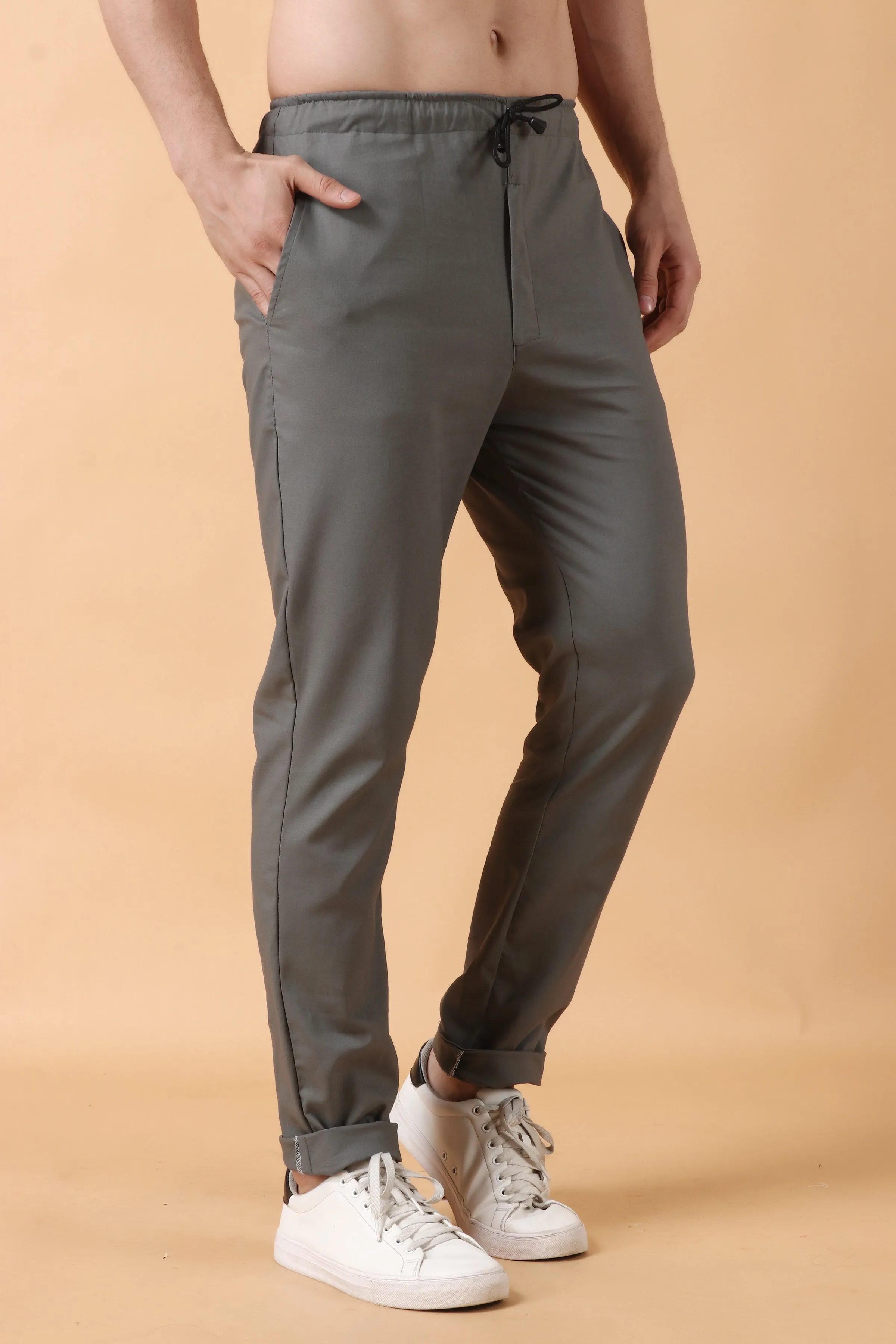Twilight Grey Cotton Cargo