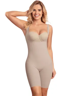 Undetectable Step-In Mid-Thigh Body Shaper - Nude