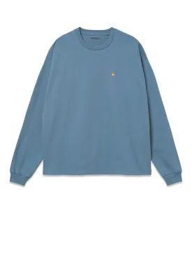 W' L/S Chase T-Shirt - Icy Water / Gold