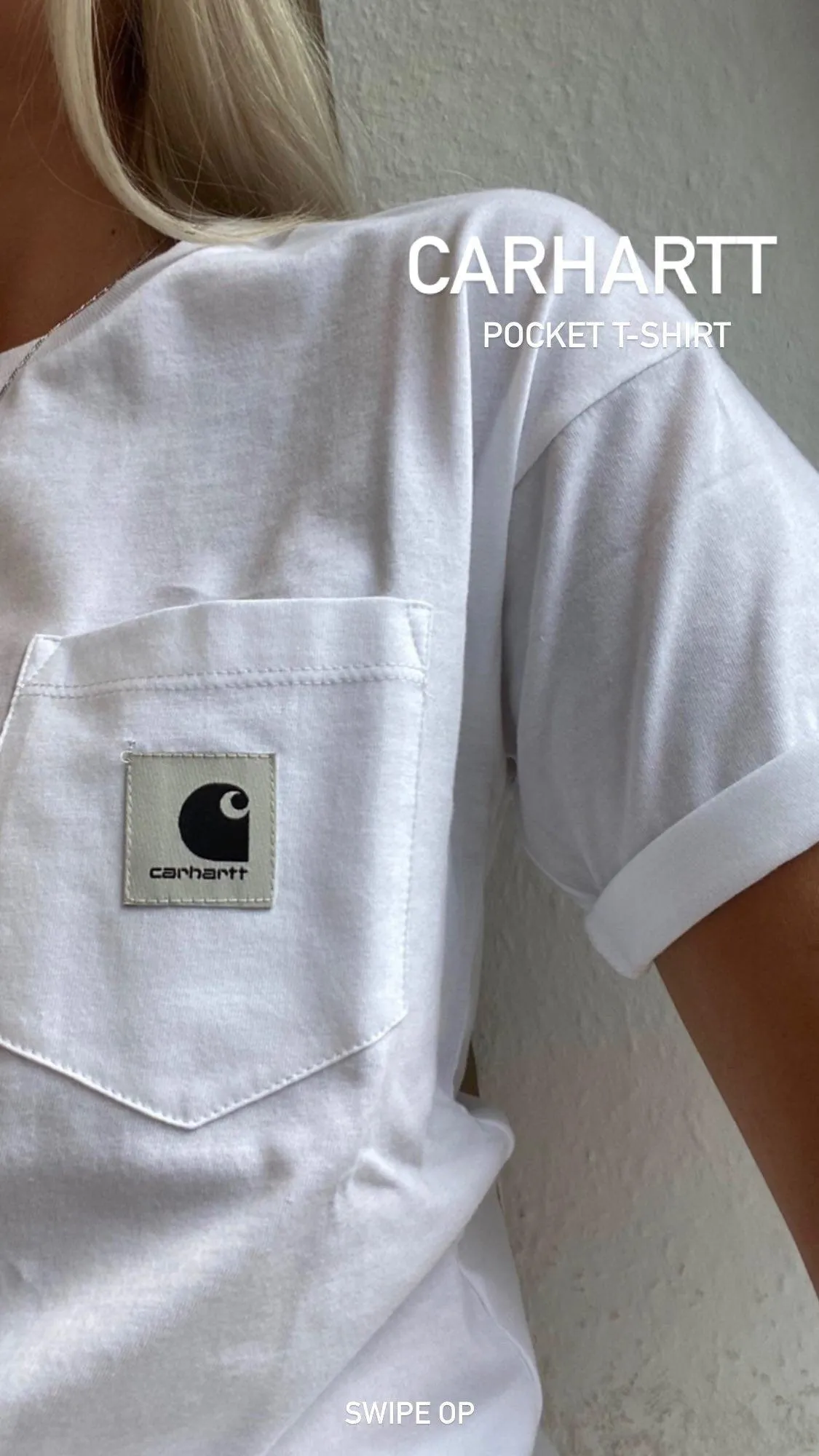 W' S/S Pocket T-Shirt - White