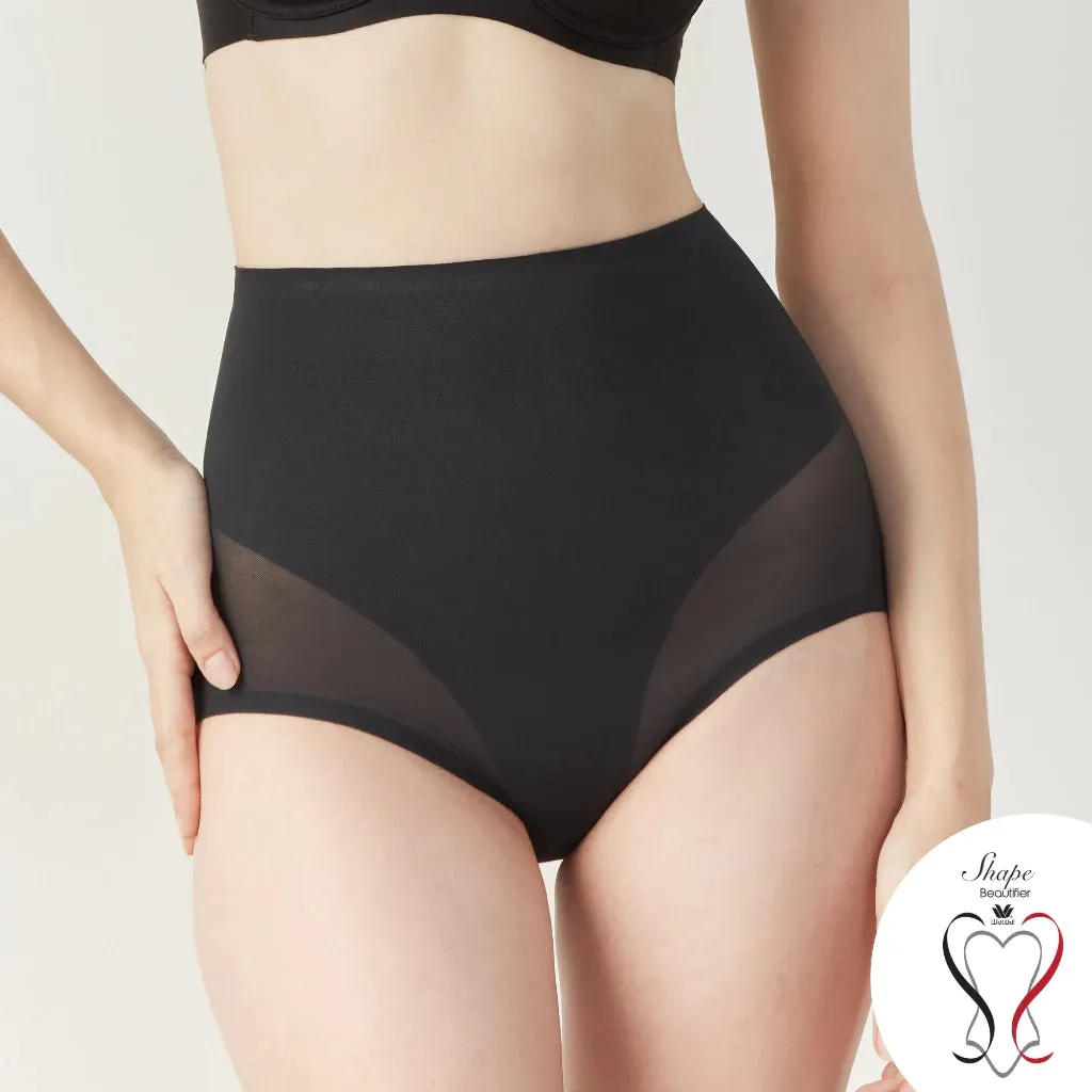 Wacoal Shapewear กางเกงเก็บกระชับหน้าท้อง ยกก้นกลมสวย รุ่น WY1618 สีดำ (BL)