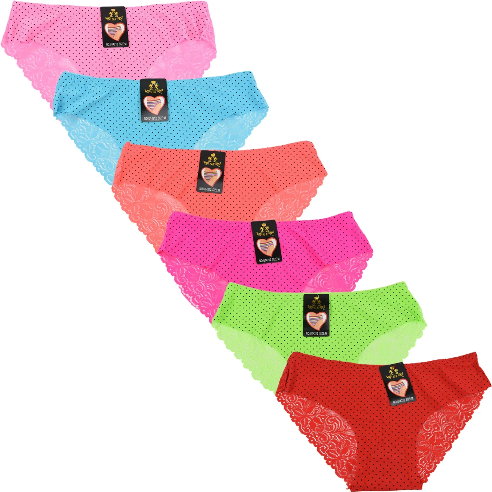 Wholesale Lady No Show Panty W/Lace, U14212