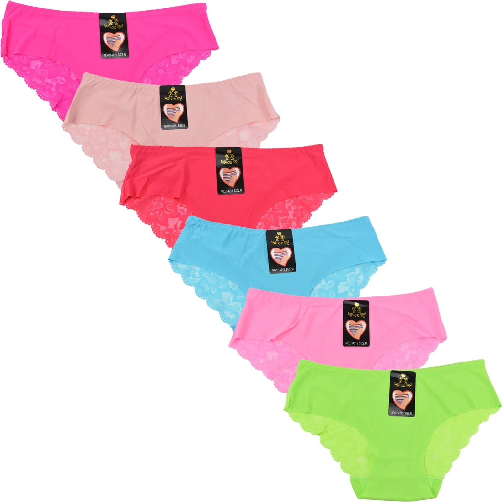 Wholesale Lady No Show Panty W/Lace, U14215