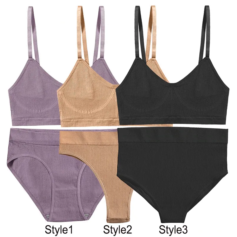 Wirefree Bralette & High Waisted Brief