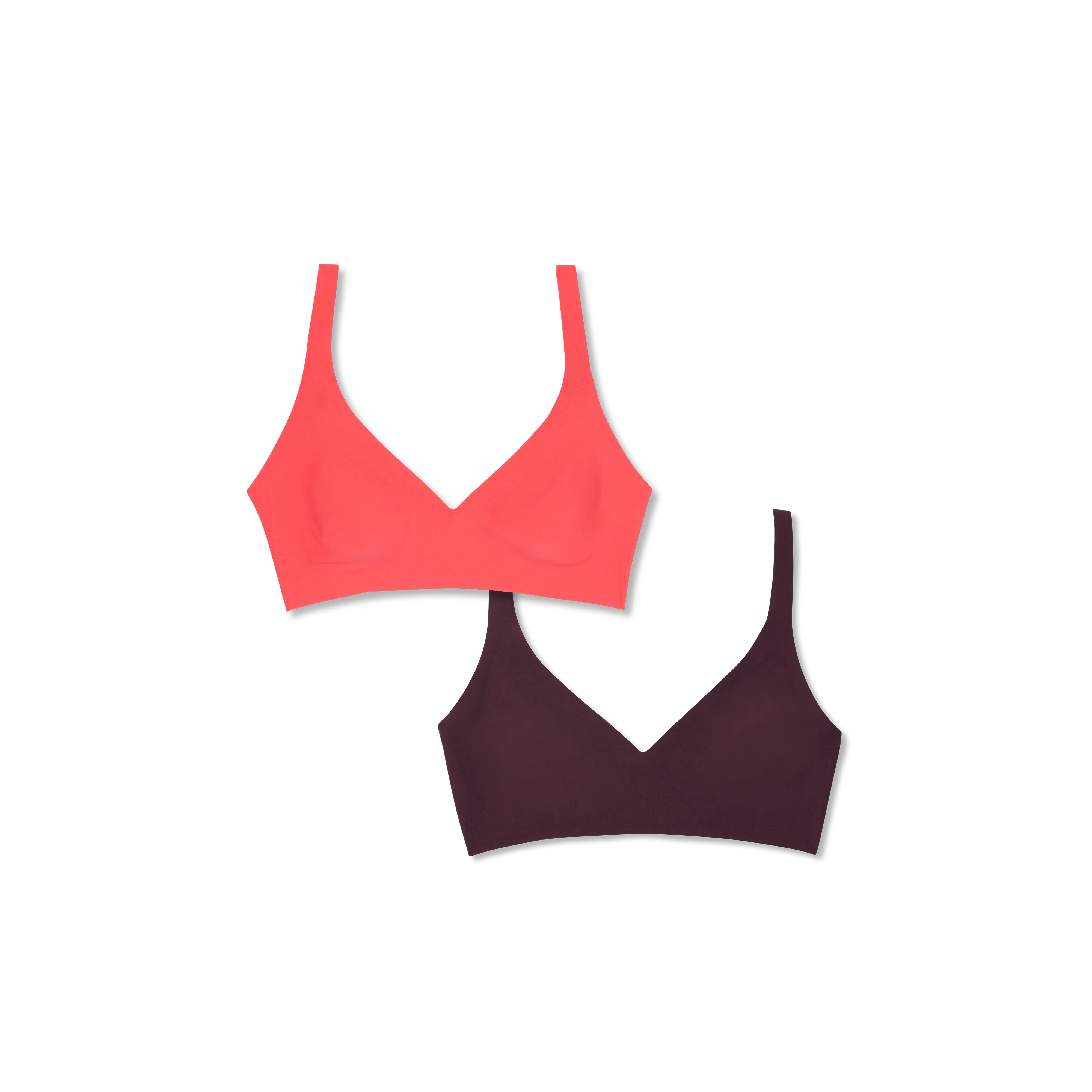 Women’s No Show Plunge Bralette 2-Pack
