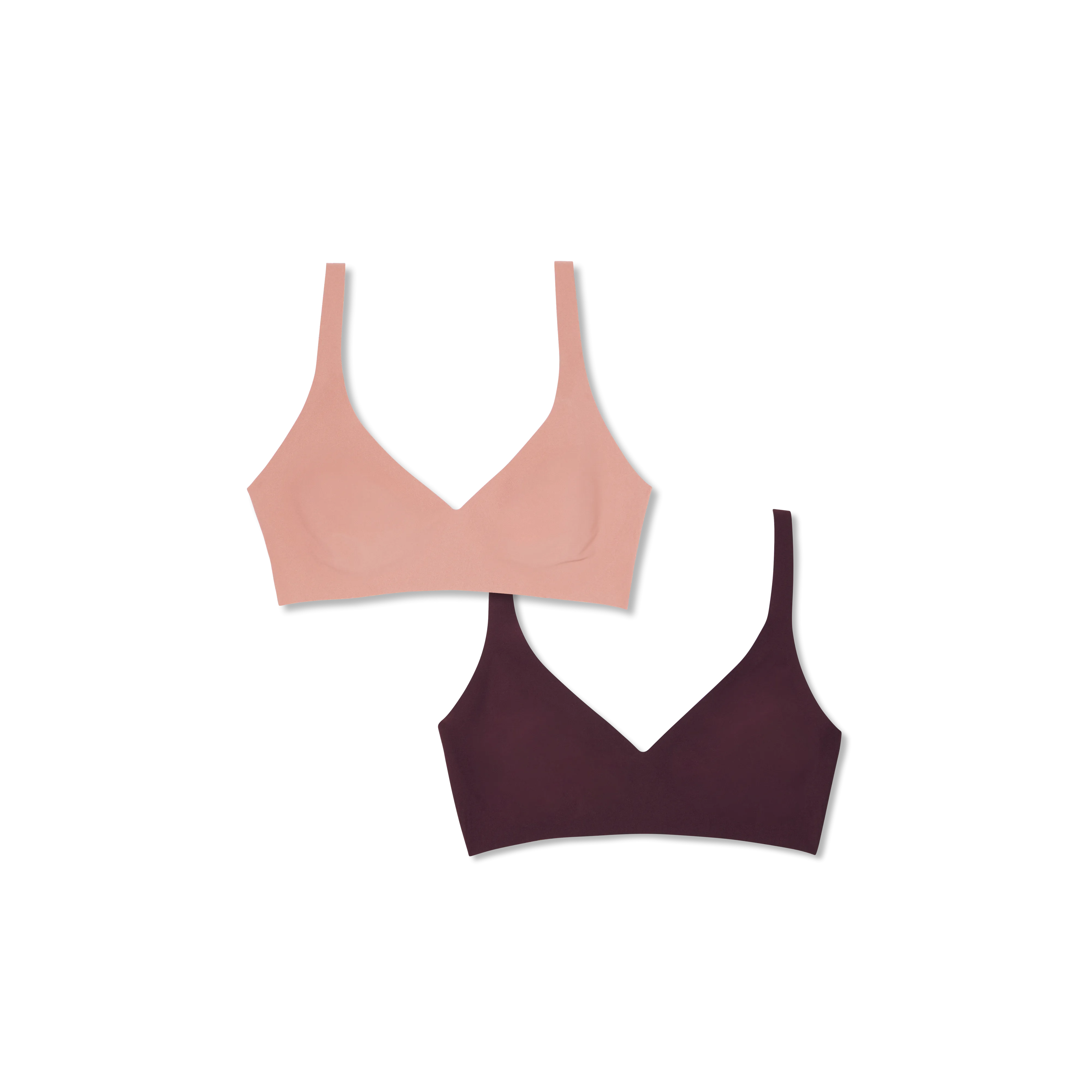 Women’s No Show Plunge Bralette 2-Pack